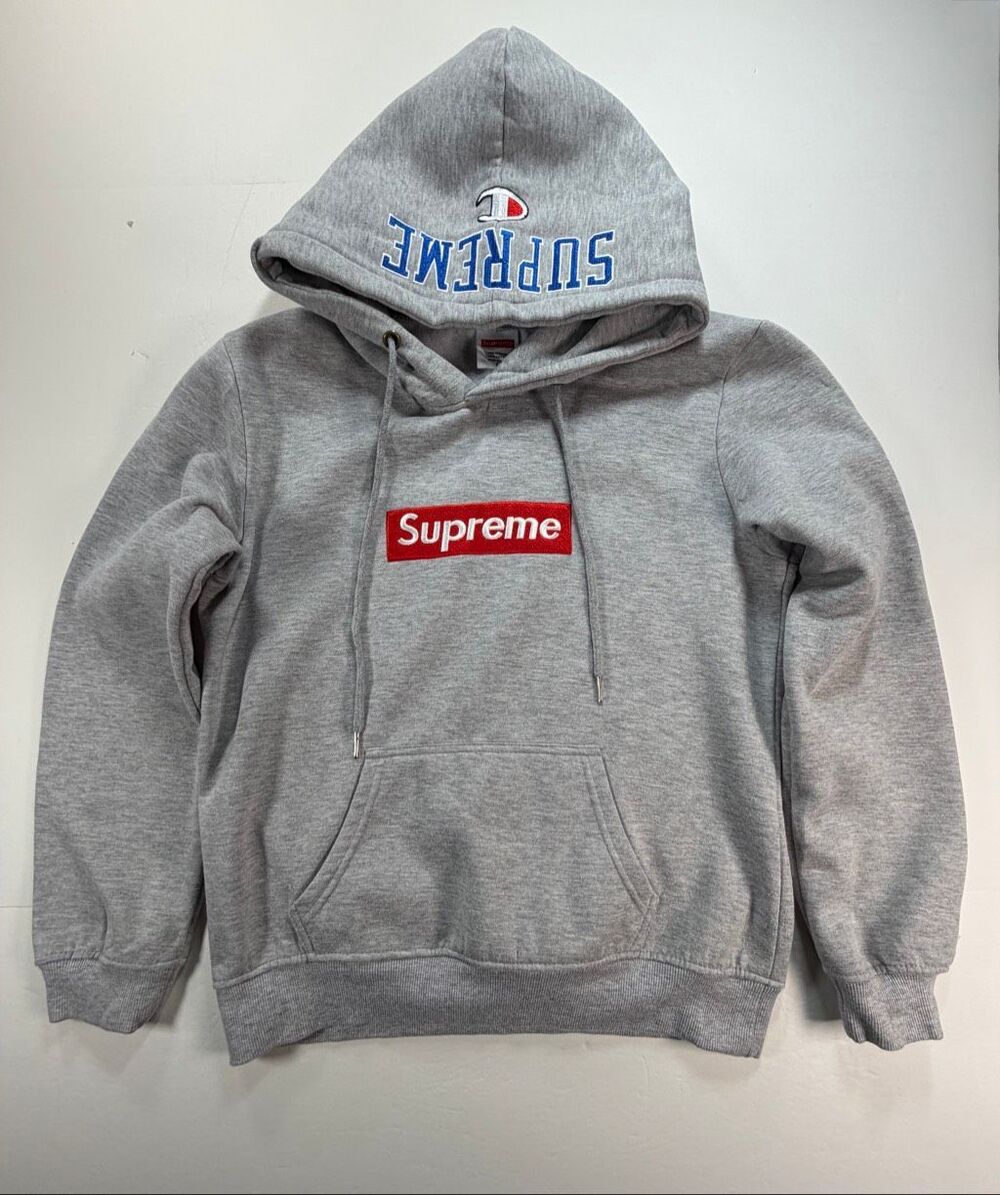 Fox Racing Hoodie Boys Size Youth Large Gray Red Logo Pullover Fleece Sweatshirt